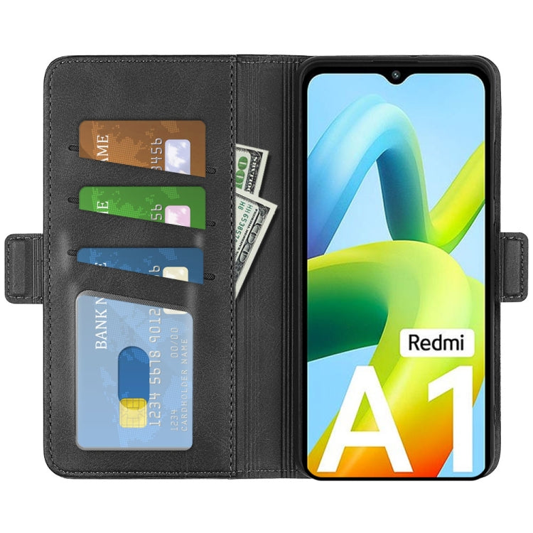 For Xiaomi Redmi A1 4G Dual-side Magnetic Buckle Horizontal Flip Leather Phone Case