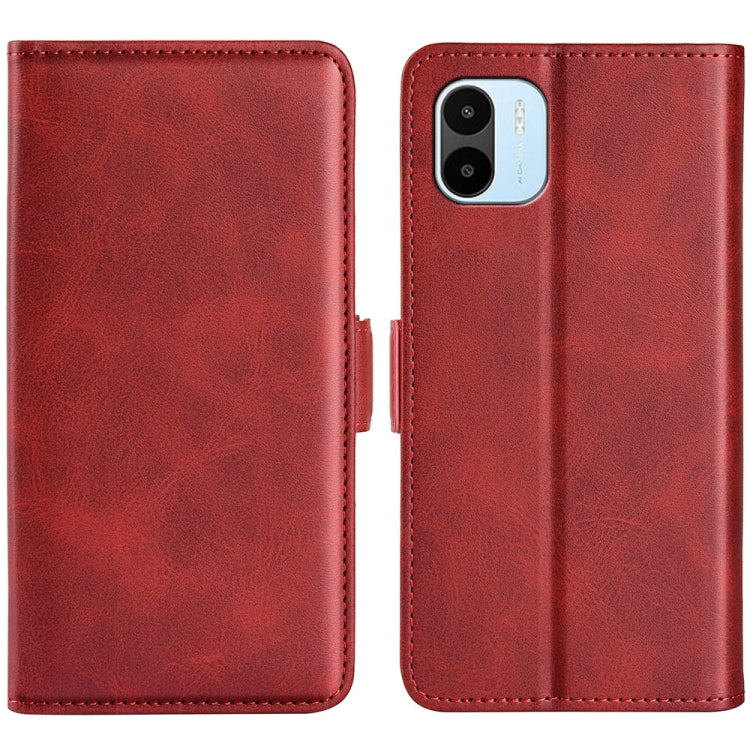 For Xiaomi Redmi A1 4G Dual-side Magnetic Buckle Horizontal Flip Leather Phone Case