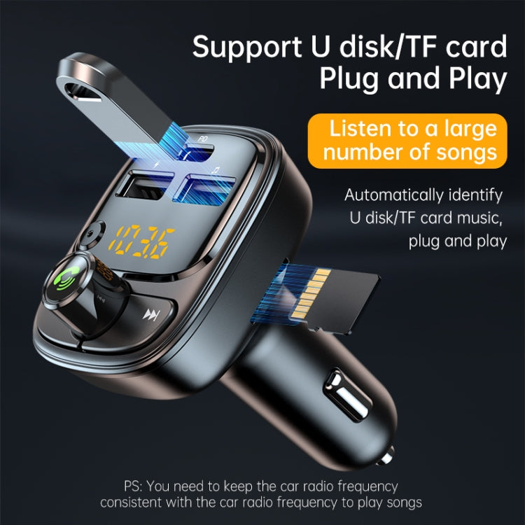 N96 Dual USB Hands-Free Car Kit 3 Port FM Transmitter Wireless MP3 Music Player
