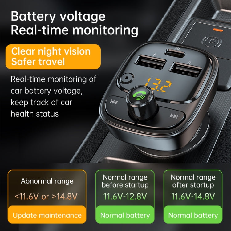 N96 Dual USB Hands-Free Car Kit 3 Port FM Transmitter Wireless MP3 Music Player