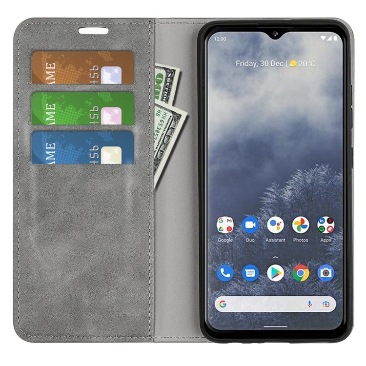 For Nokia G60 5G Retro-skin Magnetic Suction Leather Phone Case