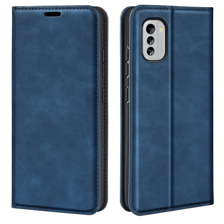 For Nokia G60 5G Retro-skin Magnetic Suction Leather Phone Case