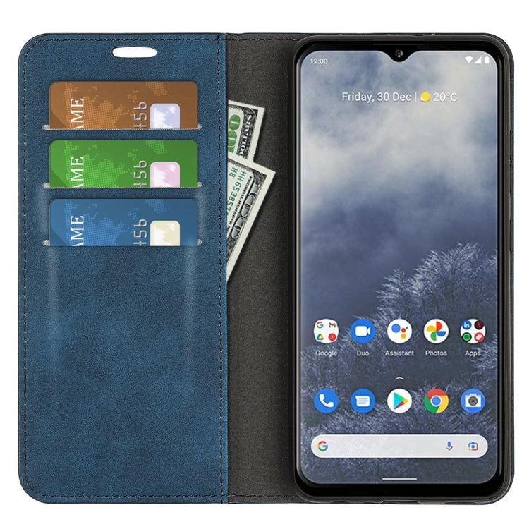 For Nokia G60 5G Retro-skin Magnetic Suction Leather Phone Case
