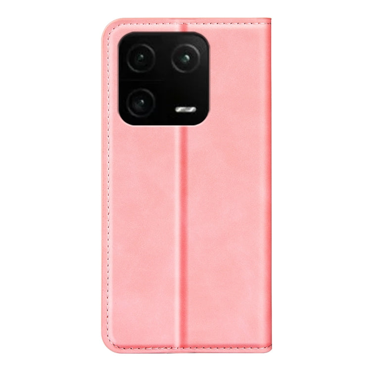 For Xiaomi 13 Pro Retro-skin Magnetic Suction Leather Phone Case