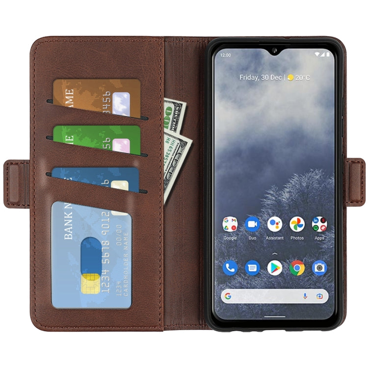 For Nokia G60 / G40 Fusion Dual-side Magnetic Buckle Leather Phone Case