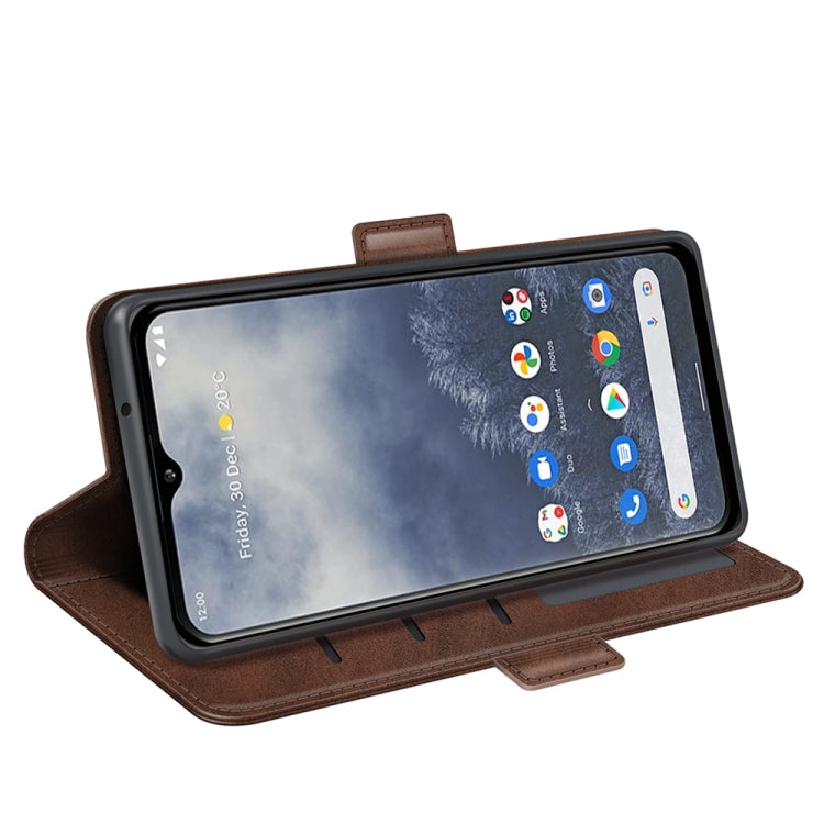 For Nokia G60 / G40 Fusion Dual-side Magnetic Buckle Leather Phone Case