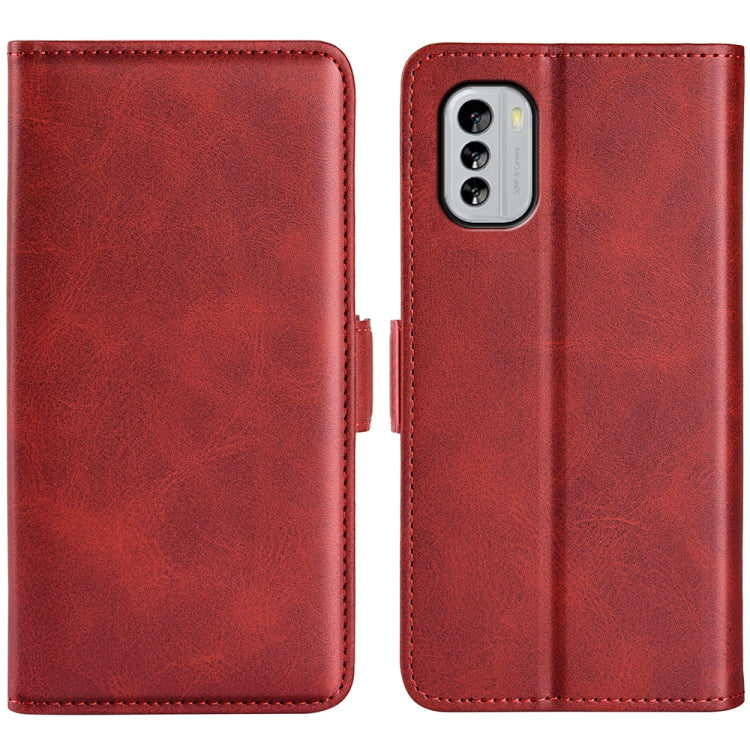 For Nokia G60 / G40 Fusion Dual-side Magnetic Buckle Leather Phone Case