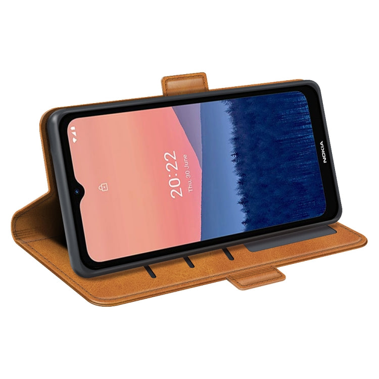 For Nokia C21 Dual-side Magnetic Buckle Leather Phone Case