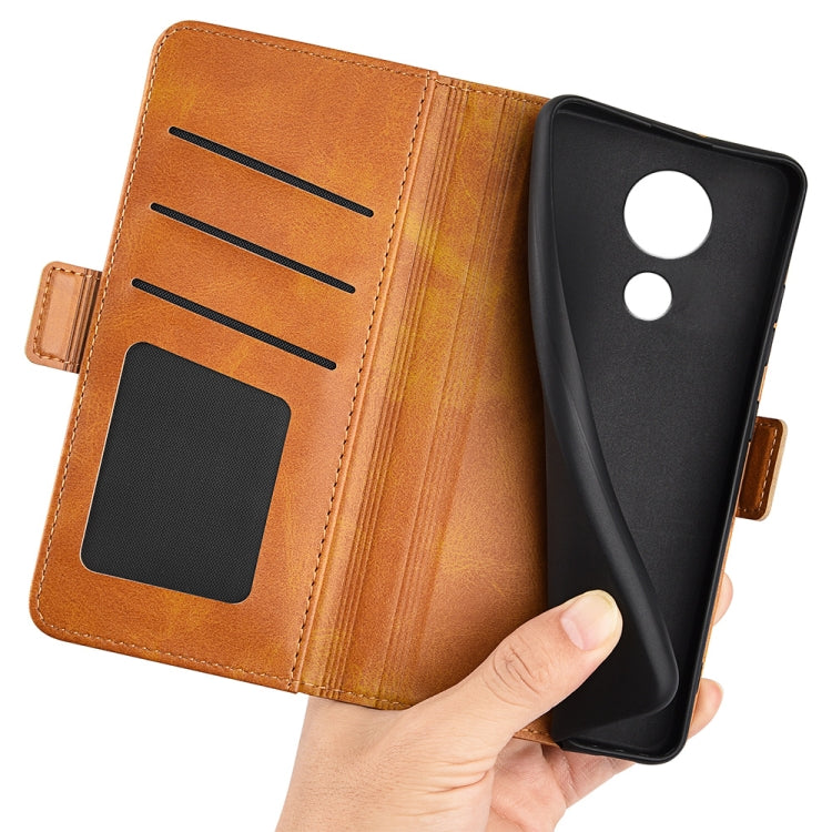 For Nokia C21 Dual-side Magnetic Buckle Leather Phone Case