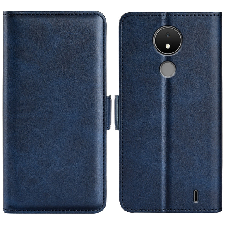 For Nokia C21 Dual-side Magnetic Buckle Leather Phone Case