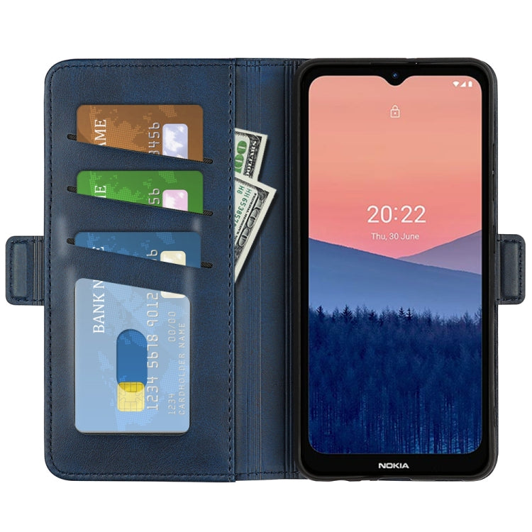 For Nokia C21 Dual-side Magnetic Buckle Leather Phone Case