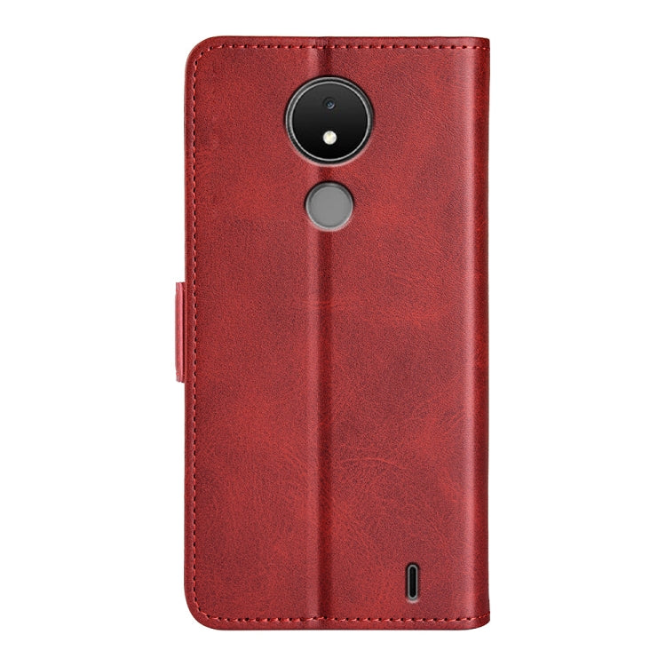 For Nokia C21 Dual-side Magnetic Buckle Leather Phone Case