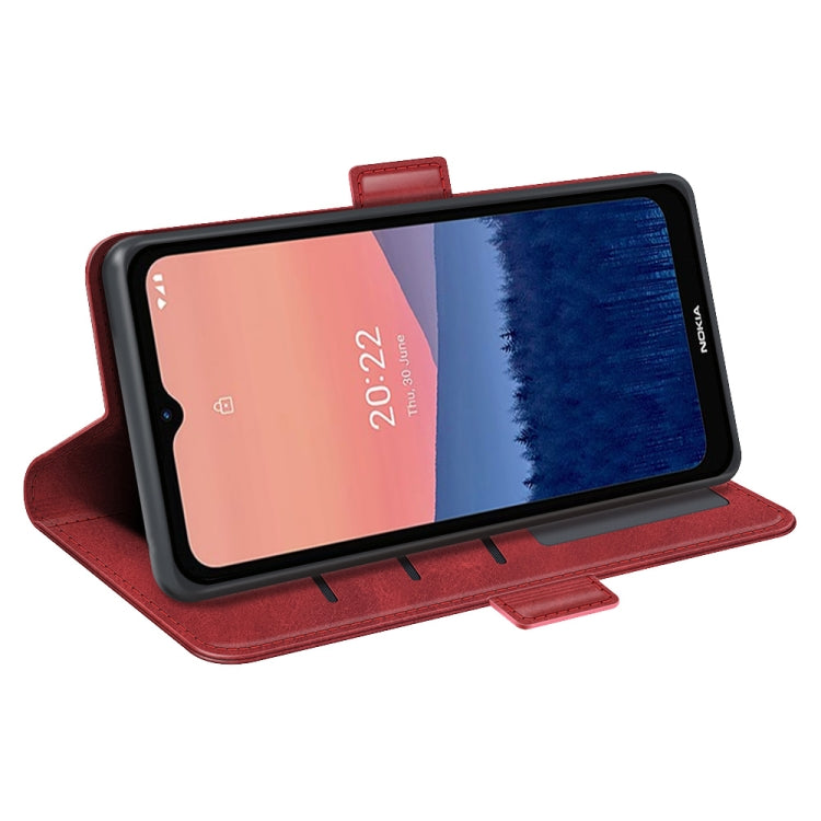 For Nokia C21 Dual-side Magnetic Buckle Leather Phone Case