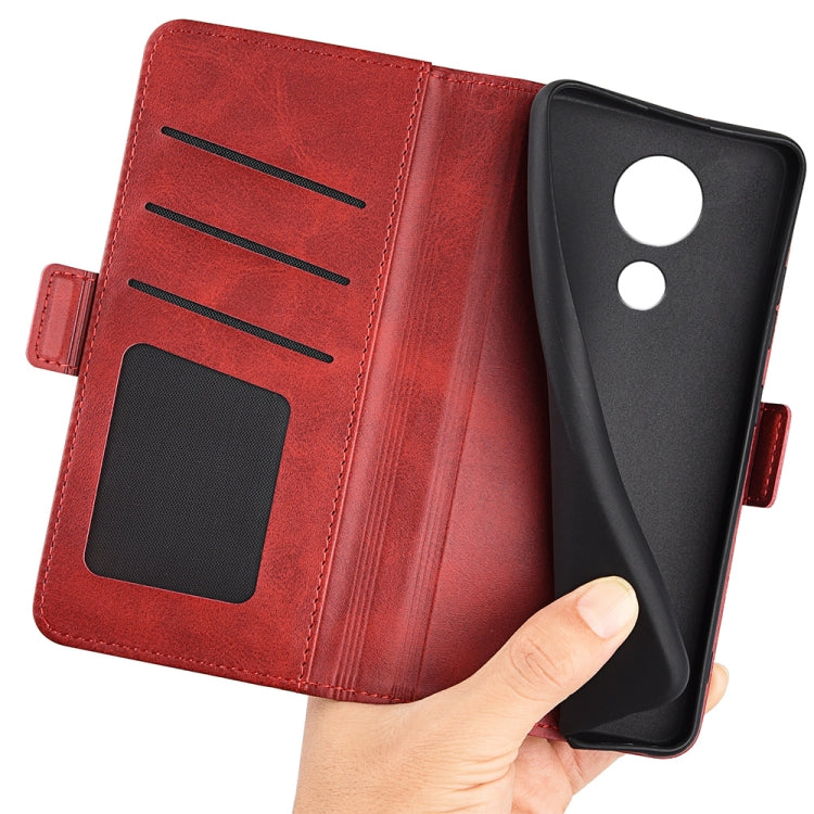 For Nokia C21 Dual-side Magnetic Buckle Leather Phone Case