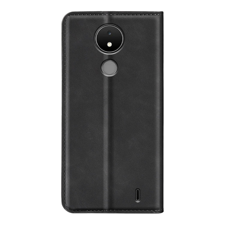 For Nokia C21 Retro-skin Magnetic Suction Leather Phone Case