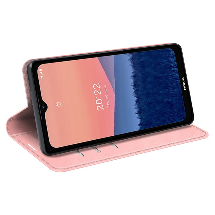 For Nokia C21 Retro-skin Magnetic Suction Leather Phone Case