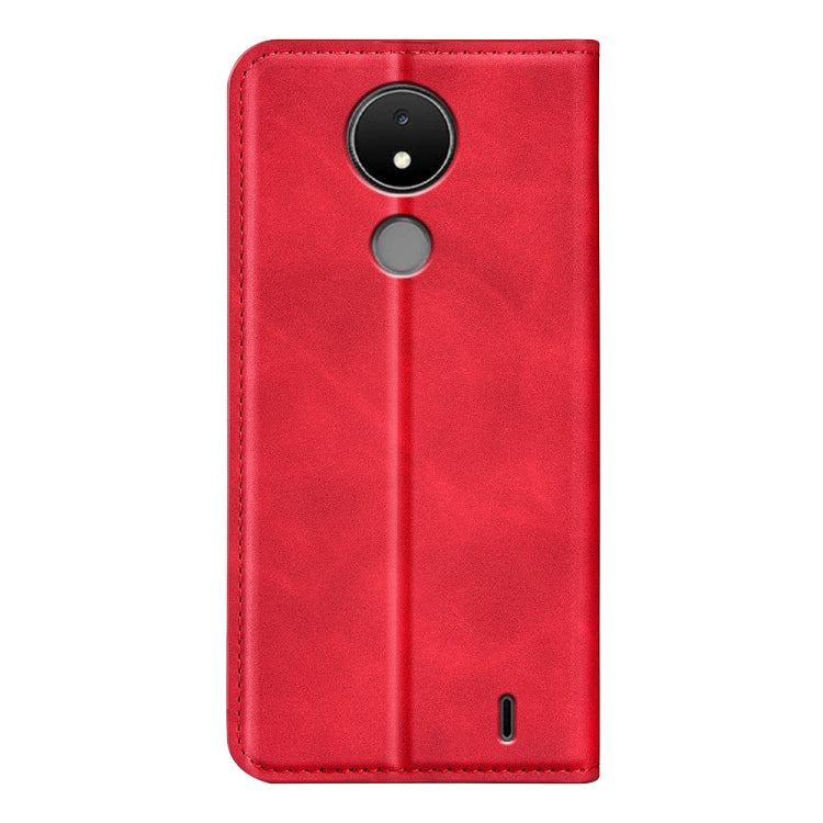 For Nokia C21 Retro-skin Magnetic Suction Leather Phone Case