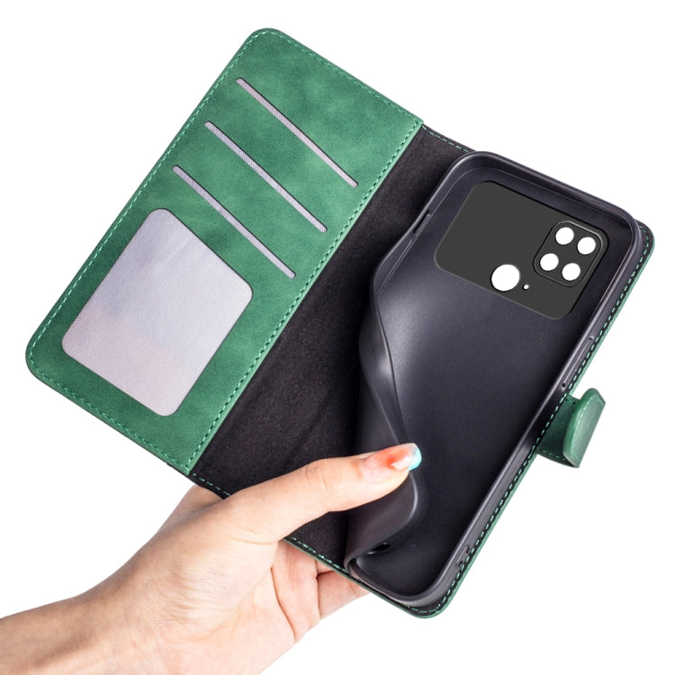 For Xiaomi Poco C40 Stitching Horizontal Flip Leather Phone Case