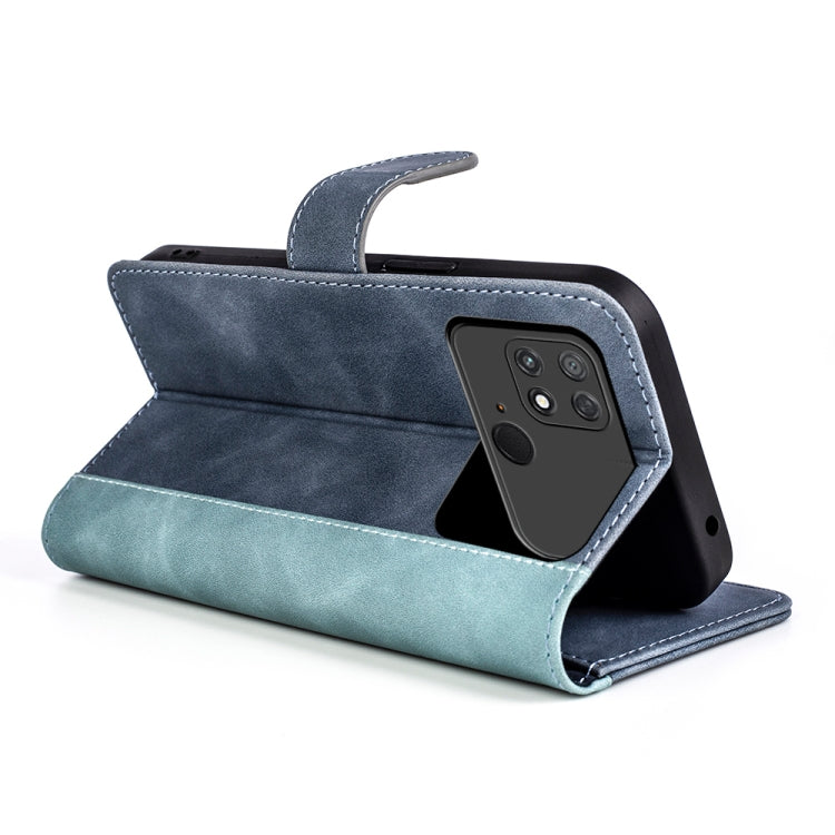 For Xiaomi Poco C40 Stitching Horizontal Flip Leather Phone Case