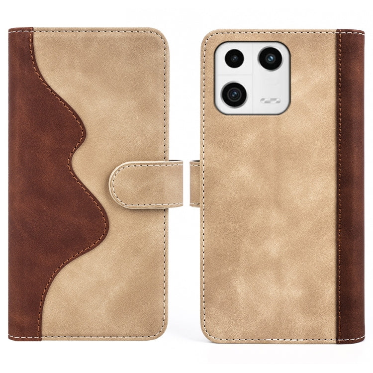 For Xiaomi 13 Stitching Horizontal Flip Leather Phone Case