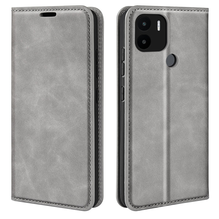 For Xiaomi Redmi A1+ Retro-skin Magnetic Suction Leather Phone Case