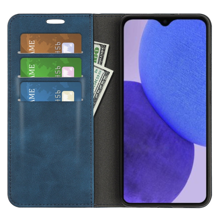 For Xiaomi Redmi A1+ Retro-skin Magnetic Suction Leather Phone Case