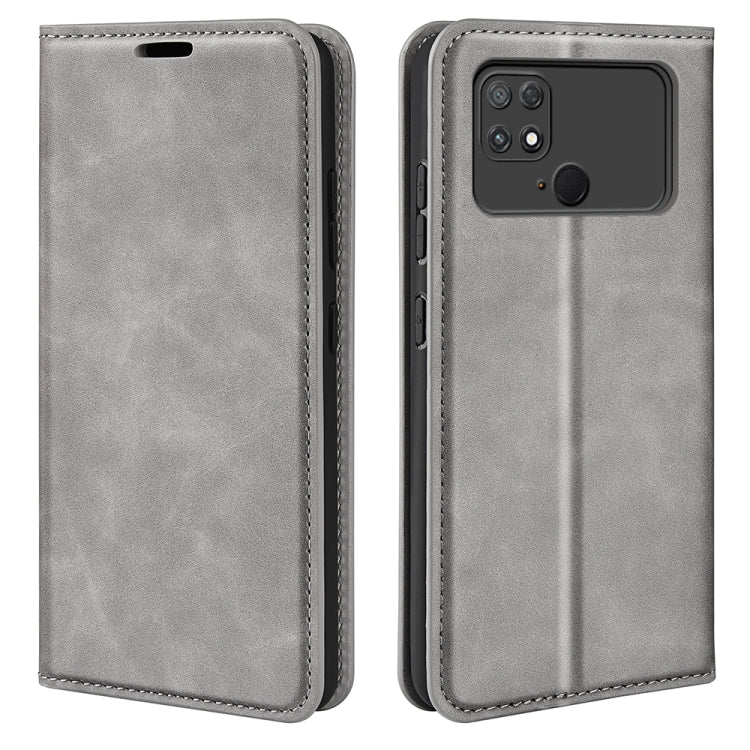 For Xiaomi Poco C40 Retro-skin Magnetic Suction Leather Phone Case