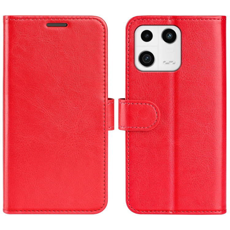 For Xiaomi 13 R64 Texture Horizontal Flip Leather Phone Case