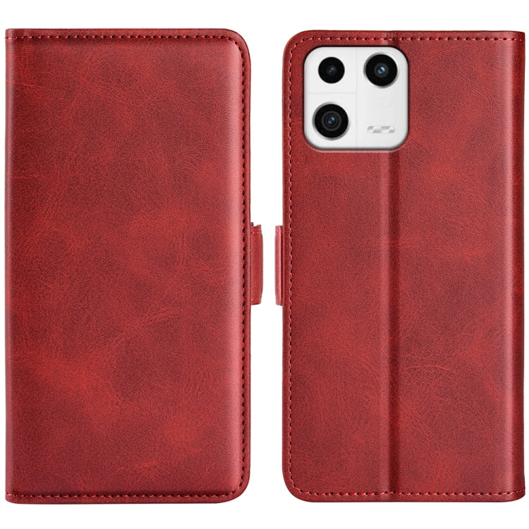 For Xiaomi 13 Dual-side Magnetic Buckle Horizontal Flip Leather Phone Case