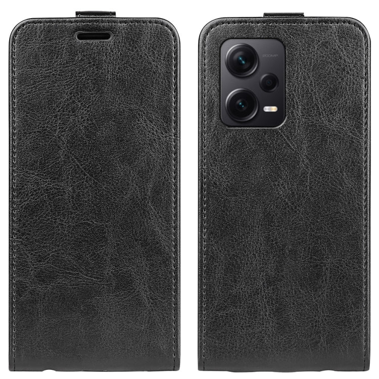 For Xiaomi Redmi Note 12 Pro+ Global R64 Texture Vertical Flip Leather Phone Case