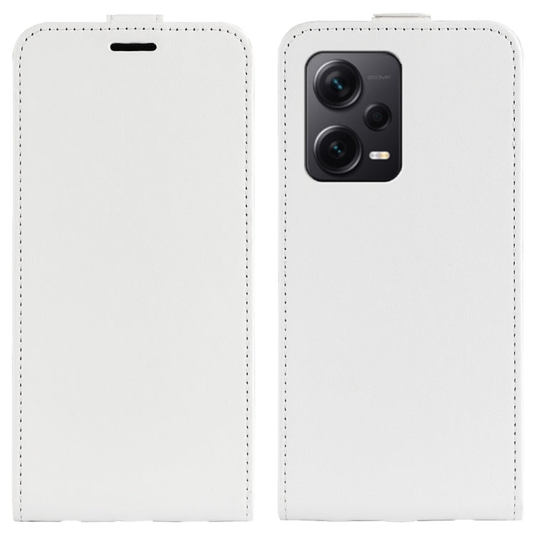 For Xiaomi Redmi Note 12 Pro+ Global R64 Texture Vertical Flip Leather Phone Case