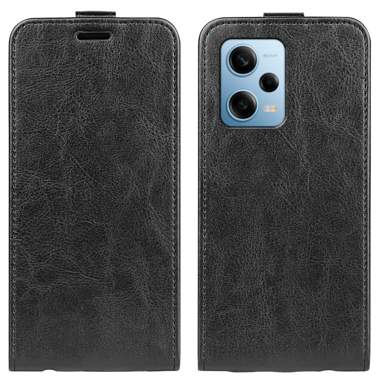 For Xiaomi Redmi Note 12 Pro 5G Global R64 Texture Vertical Flip Leather Phone Case