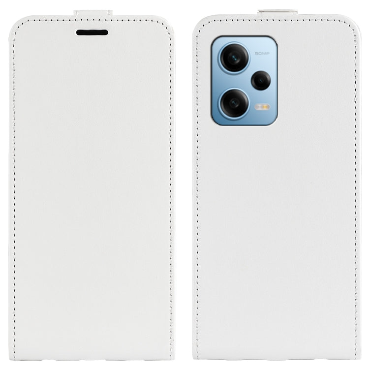 For Xiaomi Redmi Note 12 Pro 5G Global R64 Texture Vertical Flip Leather Phone Case