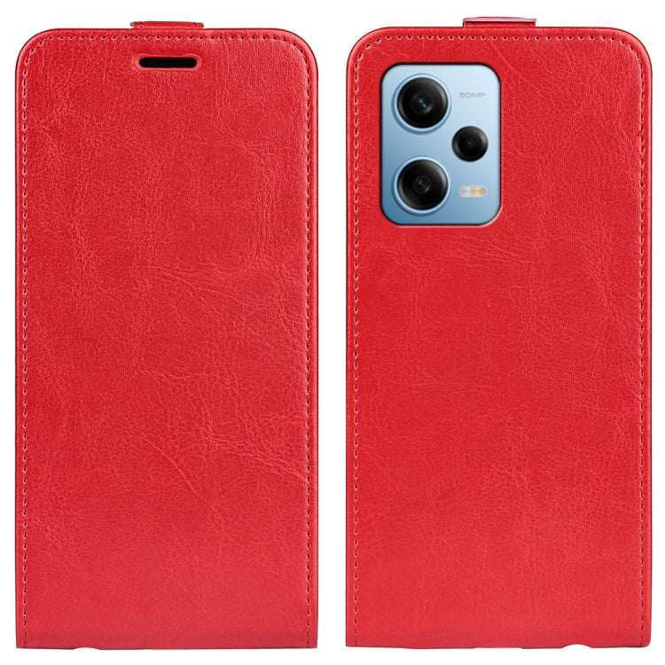 For Xiaomi Redmi Note 12 Pro 5G Global R64 Texture Vertical Flip Leather Phone Case