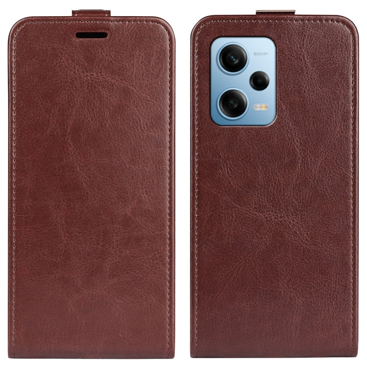 For Xiaomi Redmi Note 12 Pro 5G Global R64 Texture Vertical Flip Leather Phone Case