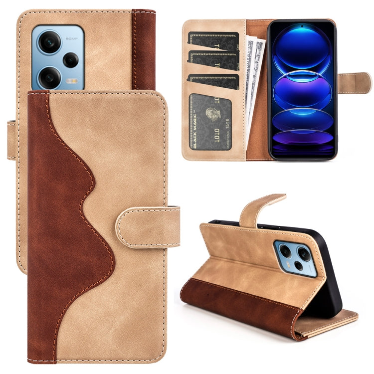 For Xiaomi Redmi Note 12 Pro Stitching Horizontal Flip Leather Phone Case