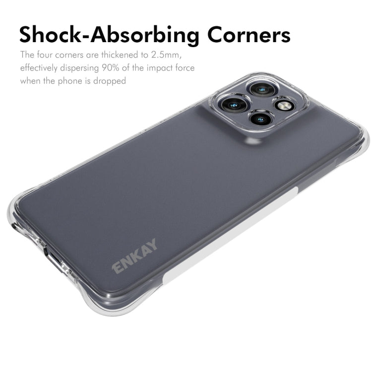 For Motorola Edge 50 Neo 5G ENKAY Hat-Prince Transparent TPU Shockproof Phone Case