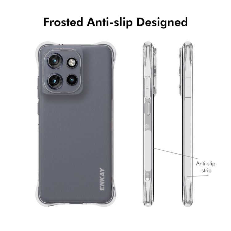 For Motorola Edge 50 Neo 5G ENKAY Hat-Prince Transparent TPU Shockproof Phone Case