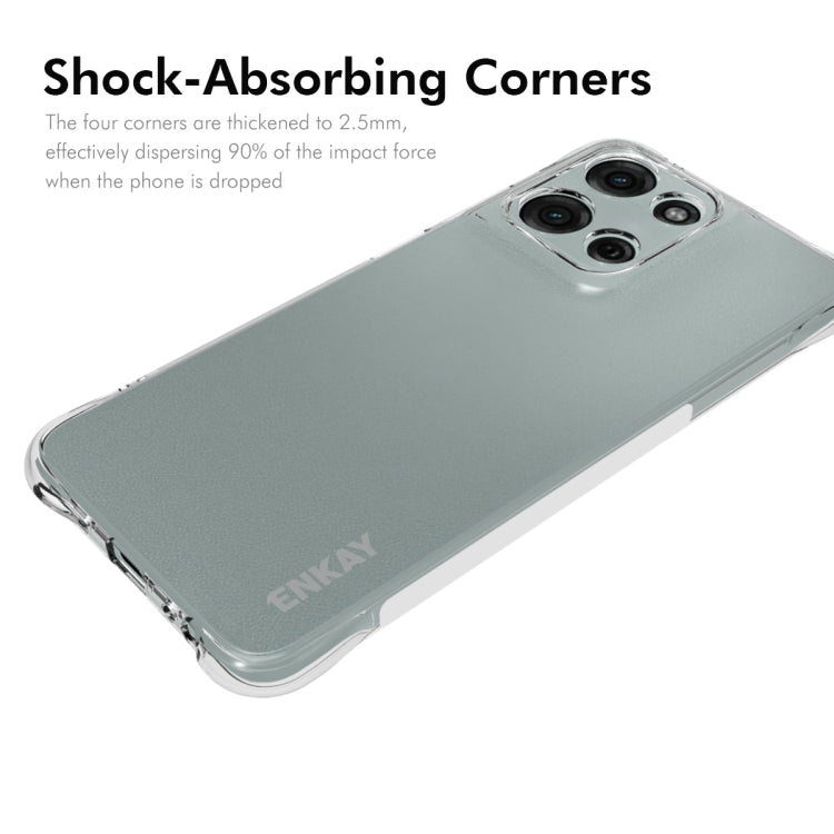 For Motorola Moto G Play 4G 2025 ENKAY Hat-Prince Transparent TPU Shockproof Phone Case