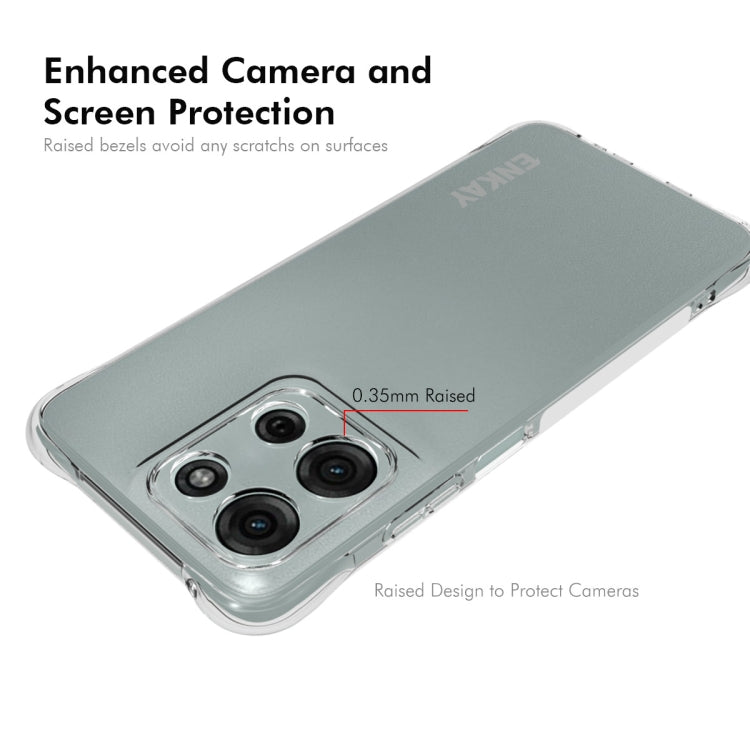 For Motorola Moto G Play 4G 2025 ENKAY Hat-Prince Transparent TPU Shockproof Phone Case