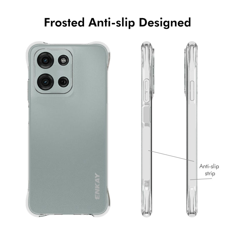 For Motorola Moto G Play 4G 2025 ENKAY Hat-Prince Transparent TPU Shockproof Phone Case