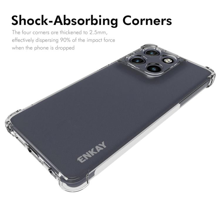 For Motorola Moto G Stylus 5G 2025 ENKAY Hat-Prince Transparent TPU Shockproof Phone Case