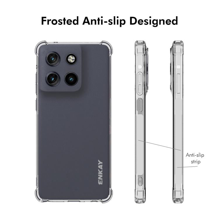 For Motorola Moto G Stylus 5G 2025 ENKAY Hat-Prince Transparent TPU Shockproof Phone Case