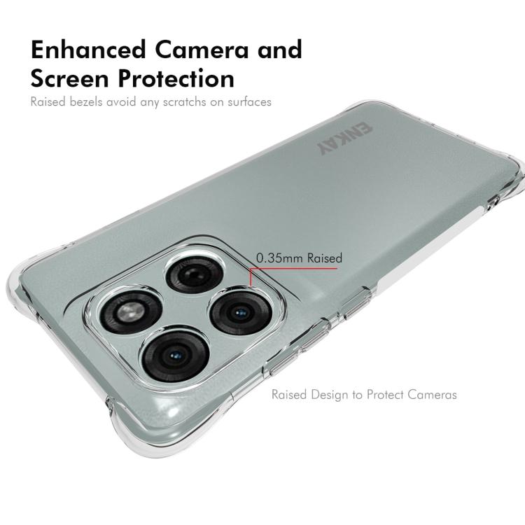 For Motorola Edge 5G 2025 ENKAY Hat-Prince Transparent TPU Shockproof Phone Case
