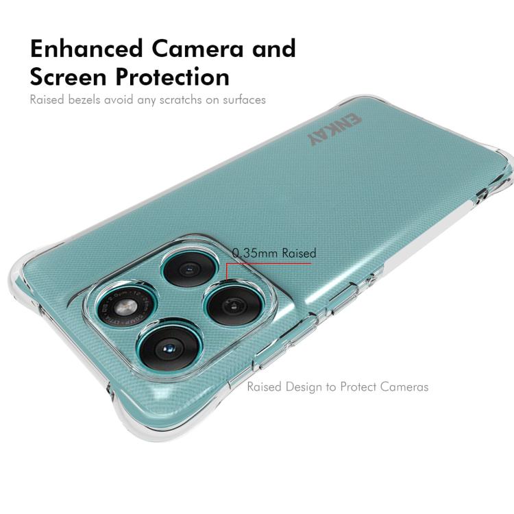 For Motorola Edge 60 Fusion ENKAY Hat-Prince Transparent TPU Shockproof Phone Case