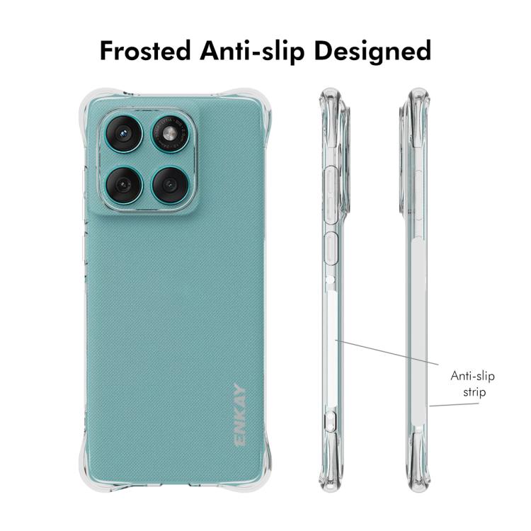 For Motorola Edge 60 Fusion ENKAY Hat-Prince Transparent TPU Shockproof Phone Case