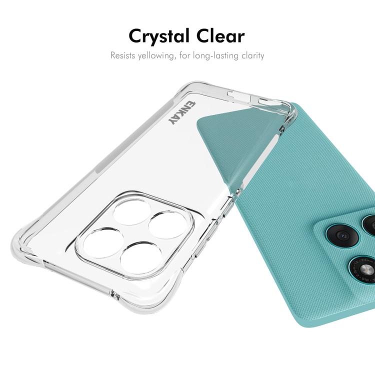 For Motorola Edge 60 Fusion ENKAY Hat-Prince Transparent TPU Shockproof Phone Case