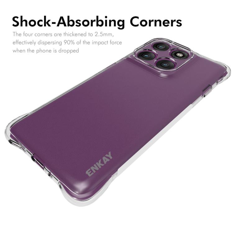For Motorola Edge 60 Pro ENKAY Hat-Prince Transparent TPU Shockproof Phone Case