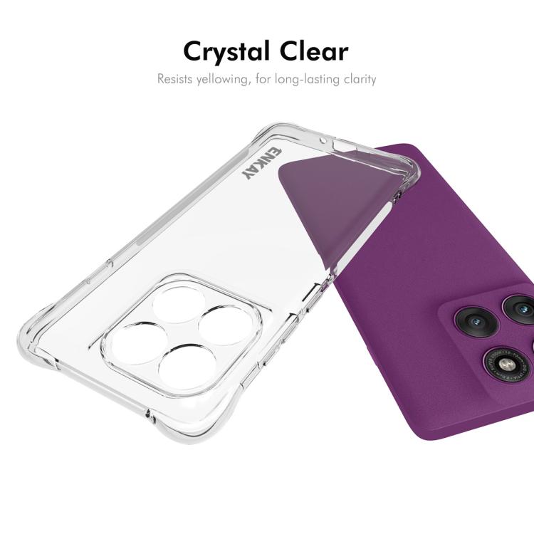 For Motorola Edge 60 Pro ENKAY Hat-Prince Transparent TPU Shockproof Phone Case