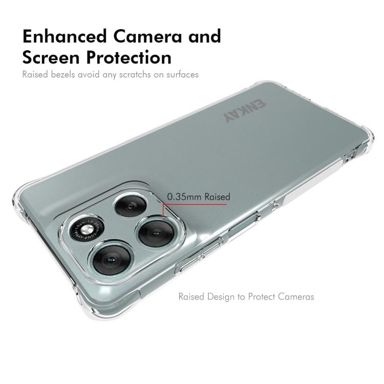 For Motorola Moto G86 Power 5G ENKAY Hat-Prince Transparent TPU Shockproof Phone Case